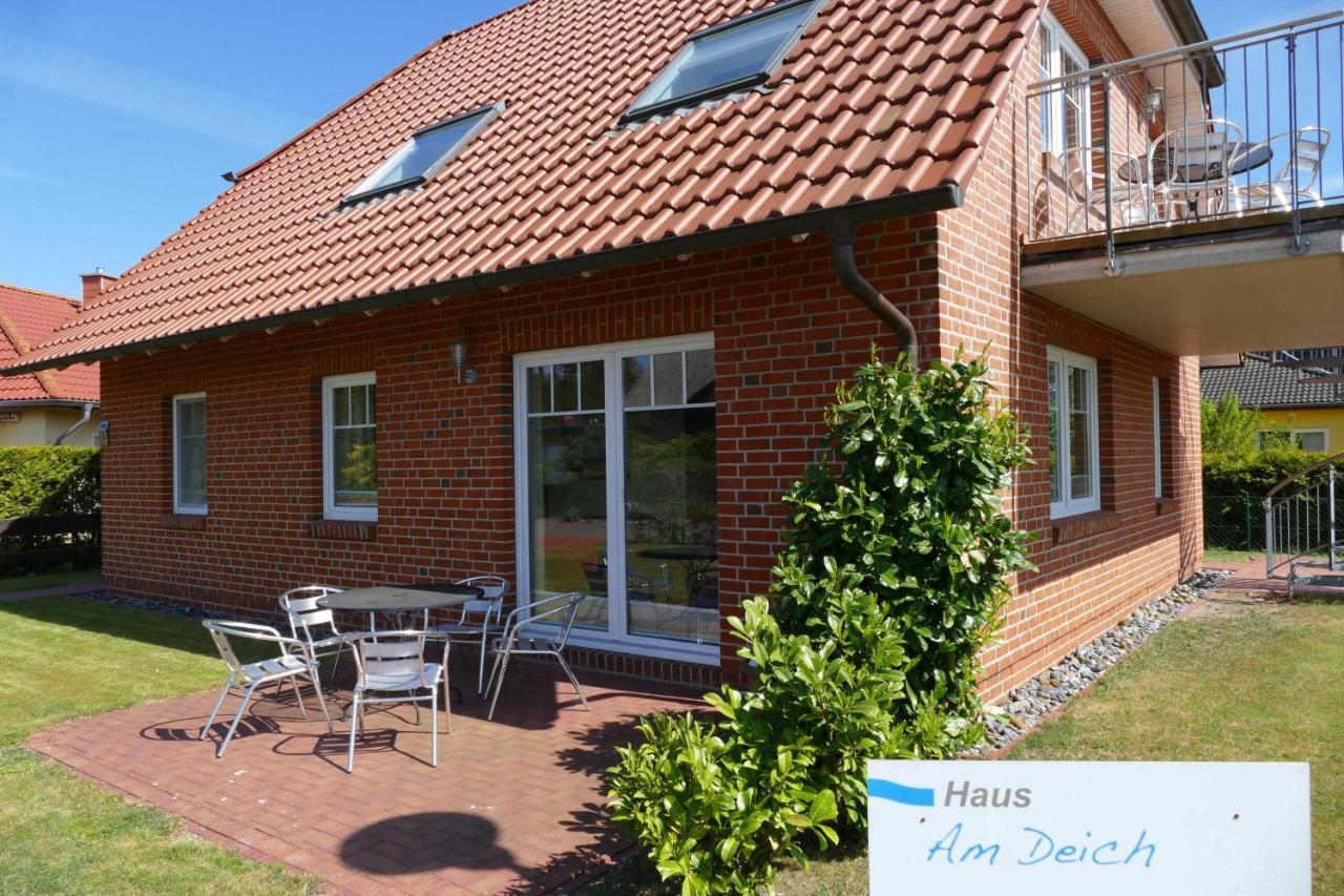 Haus Am Deich Feriendomizil Mit Balkon Lägenhet Baabe Exteriör bild